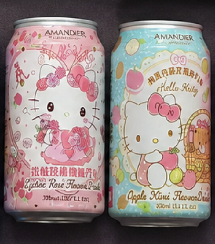 Hello Kitty Soda Duo – Apple Kiwi + Lychee Rose | 2-Pack