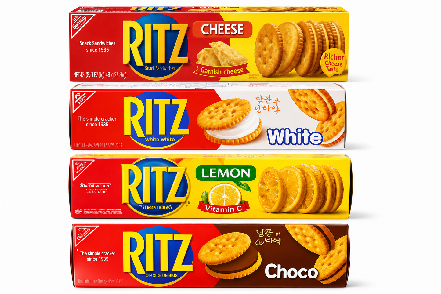 Ritz Sandwich Crackers Exotic Flavors 8/77-96g