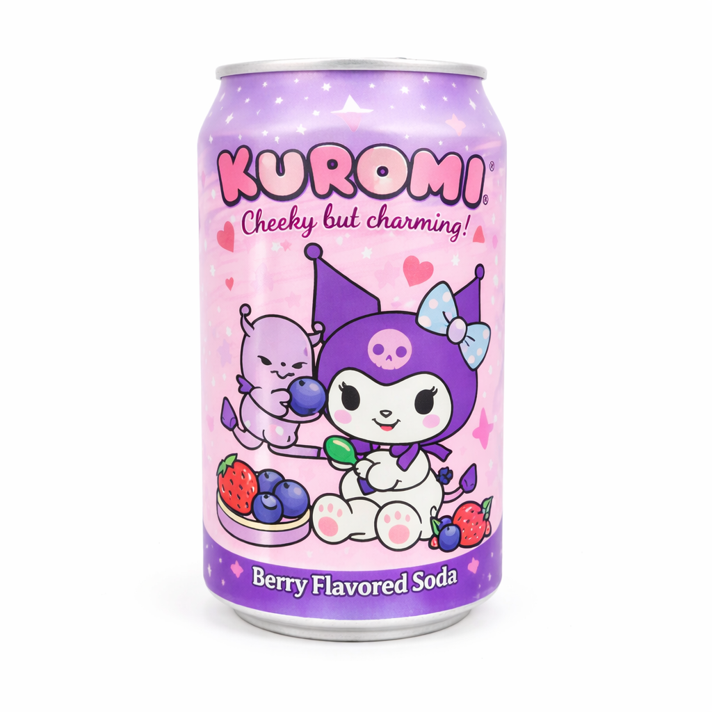Hello Kitty and Kuromi Sparkling Soda 12oz