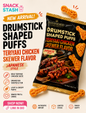 Drumstick Shaped Puffs – Teriyaki Chicken Skewer Flavor | Japanese Style