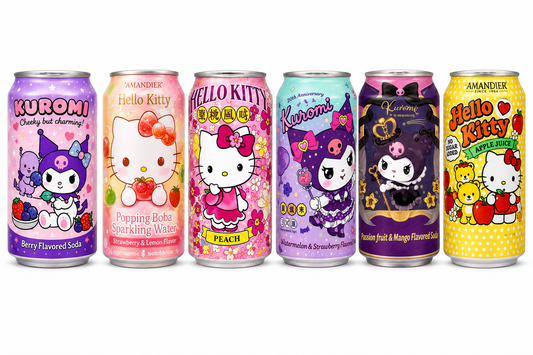 Hello Kitty and Kuromi Sparkling Soda 12/12oz