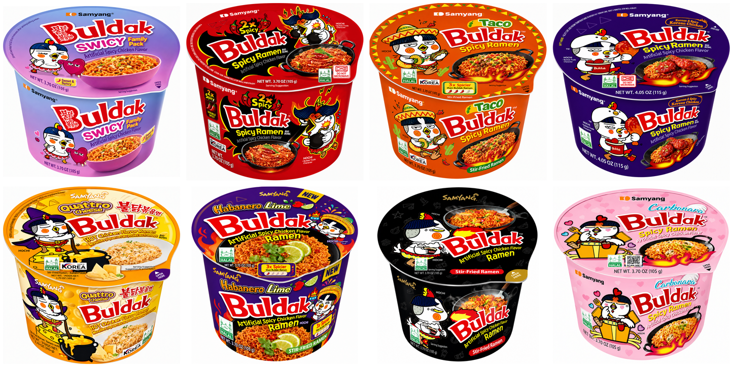 Buldak Cups Flavors 105g